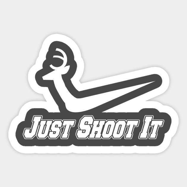 Just Shoot It Hunting Shirt Sticker by Hamjam